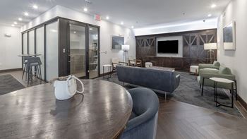 Lounge area with tv